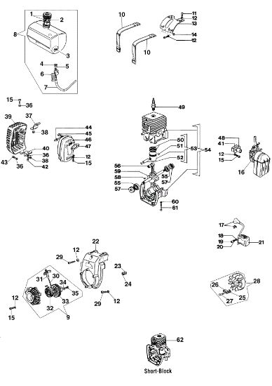 Engine 2° series SA 18 Water pump