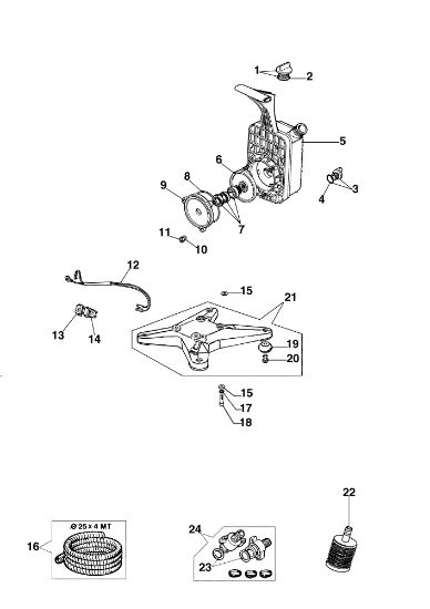 Pump assembly SA 18 Water pump