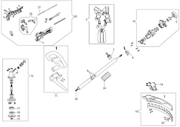 Transmission BCH 500 S Brushcutter