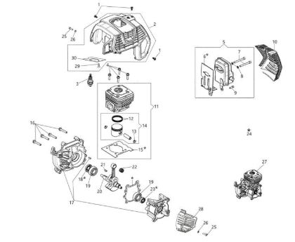 Engine BCH 500 BP Brushcutter