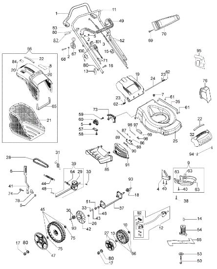 Illustrated parts list G 53 TKE ALL ROAD PLUS 4 (K655LI) EURO 5 50Y Lawnmower