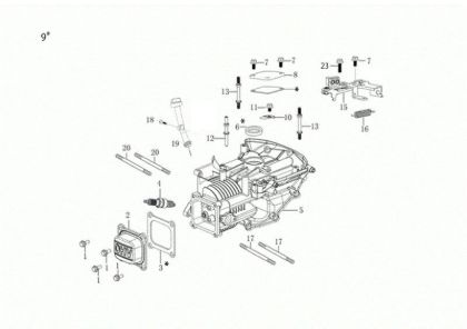 Crankcase G 53 TKE ALL ROAD PLUS 4 (K655LI) EURO 5 50Y Lawnmower