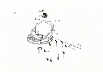 Crankcase cover G 48 TK ALLROAD PLUS 4 (K655) EURO 5 50Y Lawnmower