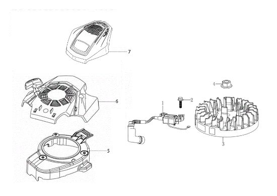 Ignition system G 48 TK ALLROAD PLUS 4 (K655) EURO 5 50Y Lawnmower