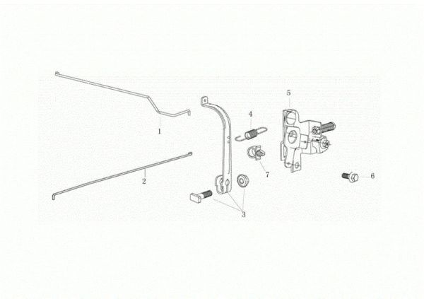 Control lever G 48 TK ALLROAD PLUS 4 (K655) EURO 5 50Y Lawnmower