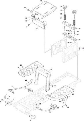Frame (1/2) OM 84/14,5 K H Cat. 2022 Garden tractor