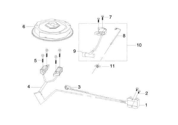 Flywheel OM 107 L/16 KH (K1600AVD - EURO5) Cat. 2022 Garden tractor