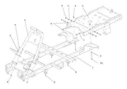 Frame 1/2 CHEYENNE 26 (KAWASAKI) Cat. 2022 Garden tractor