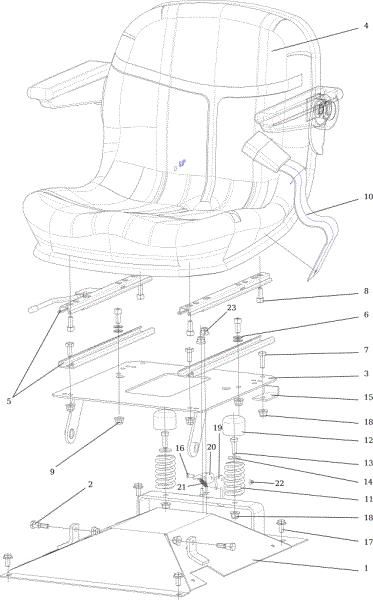 Seat CHEYENNE 26 (KAWASAKI) Cat. 2022 Garden tractor