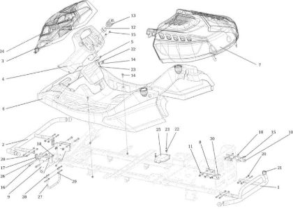 Body CHEYENNE 26 (KAWASAKI) Cat. 2022 Garden tractor