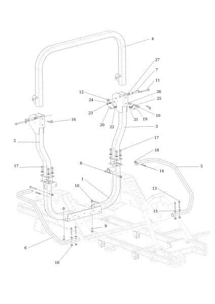 Frame (2/2) CHEYENNE 26 (KAWASAKI) Cat. 2022 Garden tractor