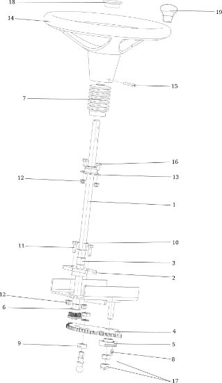 Steering arm APACHE 92 EVO Cat.2022 Garden tractor