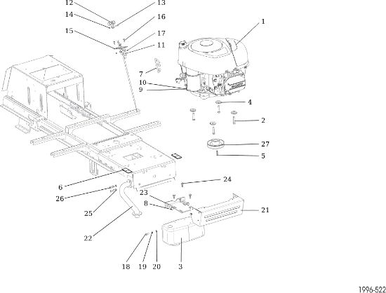 Engine OM 92/16KH (K1600AVD) Cat. 2022 Garden tractor
