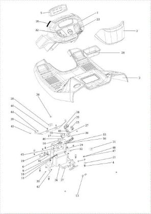 Dashboard OM 106/24 KH (K2400AVD V-Twin) 4X4 Cat. 2022 Garden tractor