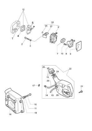 Tank and air filter SPARTA 26 Brushcutter