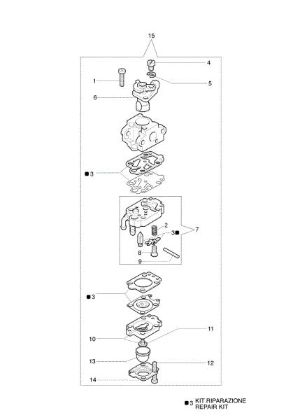 Carburetor WYL-205B SPARTA 26 Brushcutter