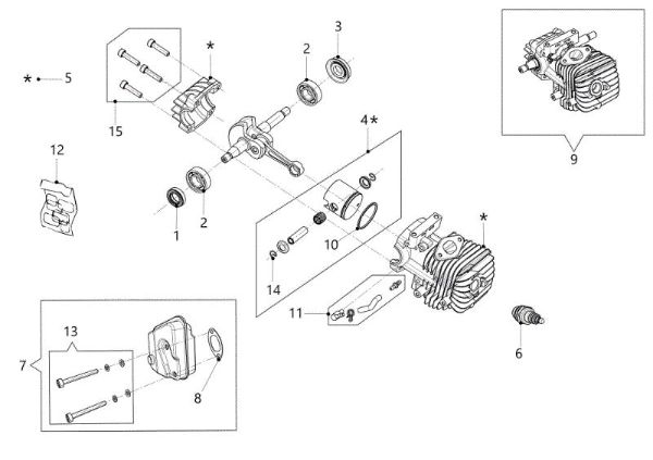 Engine GSTH 240 Chainsaw