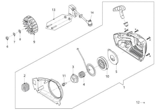 Ignition system GSTH 240 Chainsaw