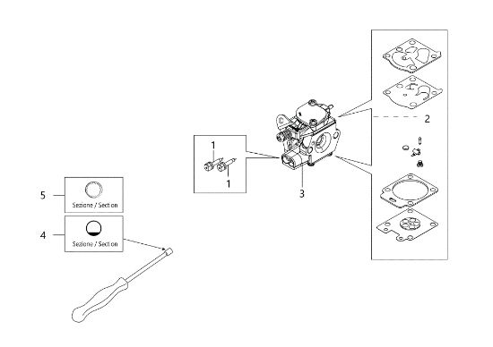 Carburetor WT-1150 PPX 275 Application (Pole pruner)