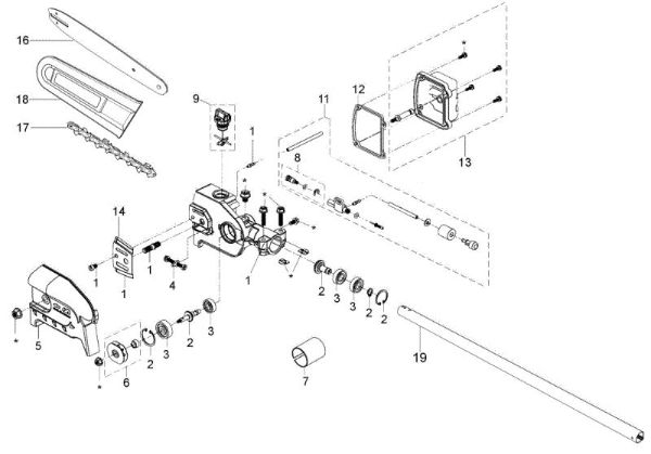 Pole pruner Applicazione (Potatore) BC 300 D (EP 125) Application (Pole pruner) BC 300 D (EP 125)