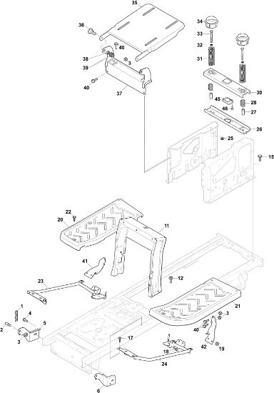 Frame (1/2) OM 84/12,5 K M Cat. 2023 Garden tractor