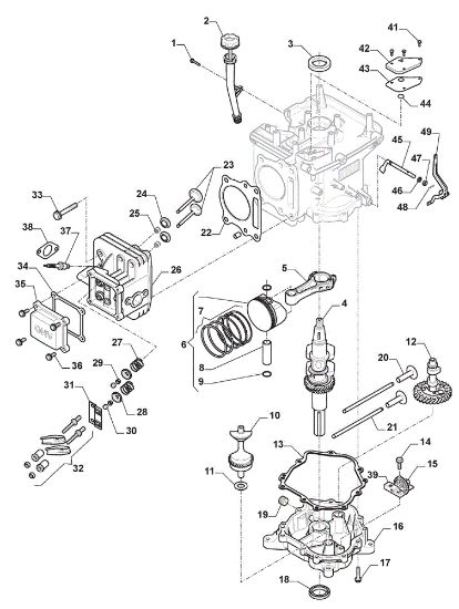 Motor assy GLX 14-84G Garden tractor
