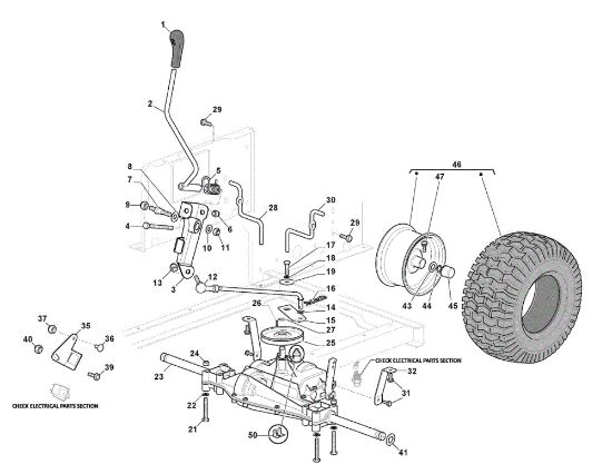 Transmission GLX 14-84G Garden tractor