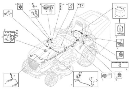 Electrical parts GLX 14-84G Garden tractor