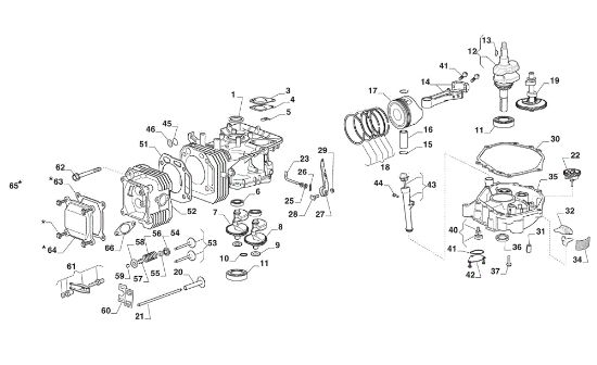 Motor assy GLX 20-108HS Garden tractor