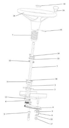 Steering arm APACHE 92 EVO Cat.2023 Garden tractor