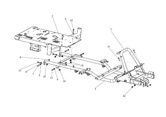 Frame APACHE 92 4x4 EVO Cat.2023 Garden tractor
