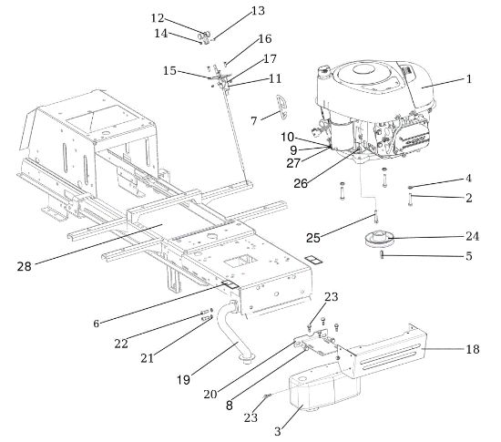 Engine OM 106/16 KH (K1600AVD) Cat. 2023 Garden tractor