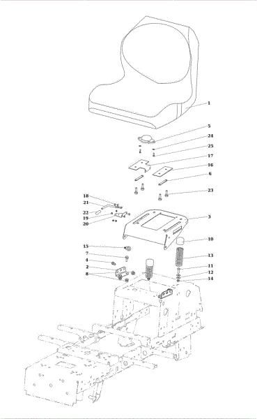 Hood (1/2) OM 106/16 KH (K1600AVD) Cat. 2023 Garden tractor