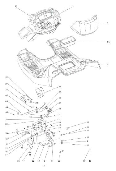 Dashboard OM 106/16 KH (K1600AVD) Cat. 2023 Garden tractor