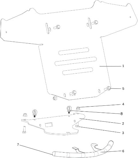 Hood (2/3) OM 107 L/24 KH (K2400AVD V-Twin - EURO5) Cat. 2023 Garden tractor