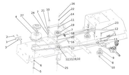Clutch OM 107 L/24 KH (K2400AVD V-Twin - EURO5) Cat. 2023 Garden tractor
