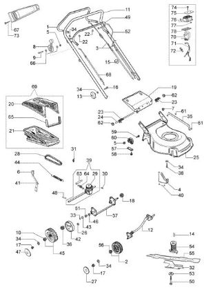 Illustrated parts list (From June 2005) G 48 TBXE Lawnmower