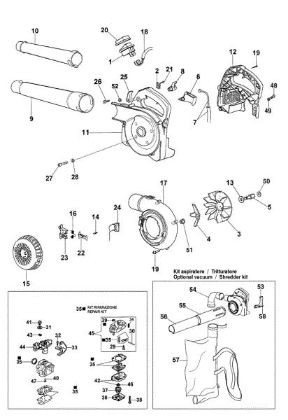 Fan assy BV 126 Blower