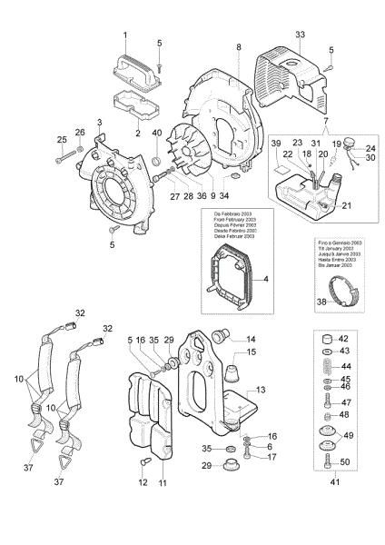 Deck and fan assy BV 162 Blower