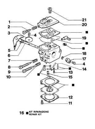 Carburetor WT-607A 932 Chainsaw
