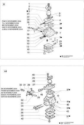 Carburetor WT-442E, C1Q-E10 SPARTA 40 Brushcutter