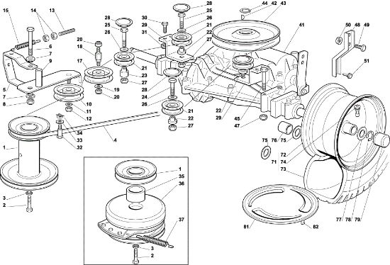 Transmission OM 102C/17M Garden tractor