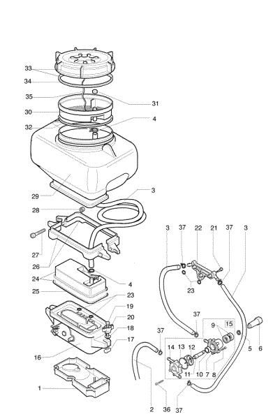 Liquid tank AM 162 Mistblower