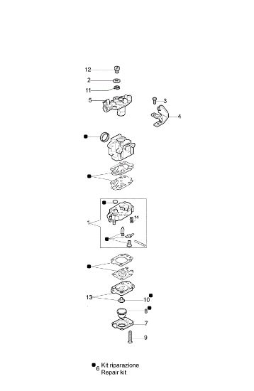 Carburetor WYK-176A AM 162 Mistblower