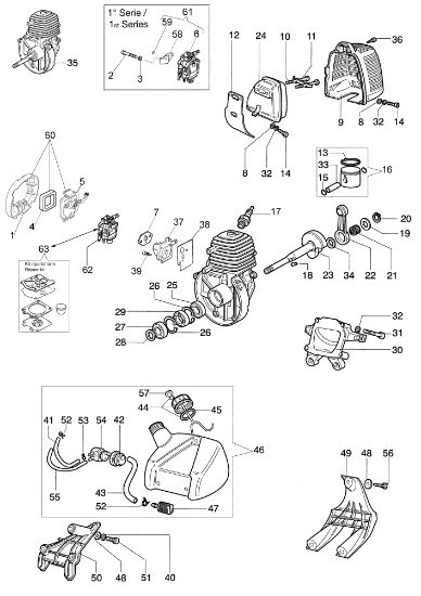 Engine SPARTA 25 TR Brushcutter