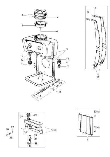 Tank assy AM 190 Mistblower