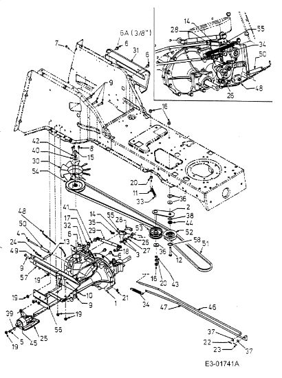 Transmission POLO 107 H Garden tractor