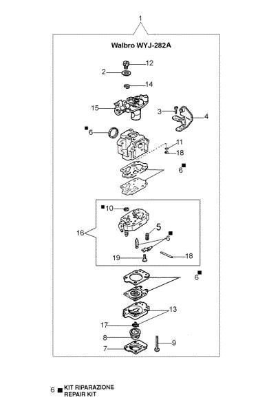 Carburetor BV 126 Ergo Blower