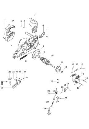 Electric motor OM 19 E Electricsaw
