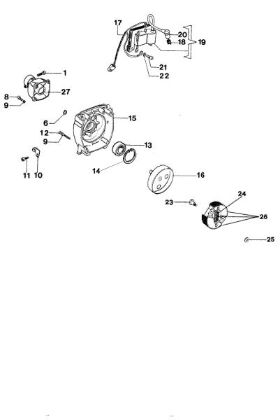 Clutch and ignition 727 C Brushcutter